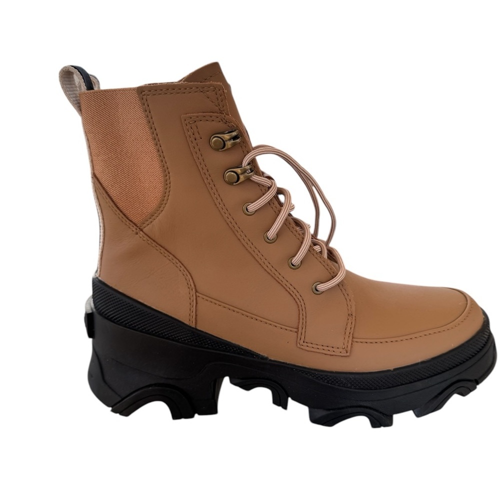 Sorel Leather Lace-Up Boot with Chunky Sole